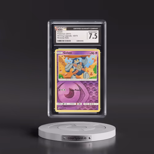 2017 Shining Legends #43/73 Golett - Reverse Holo (CGC 7.5 NM+)