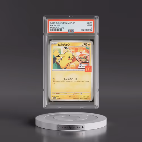 2025 Pokémon M-P Promo #020 Pikachu - McDonald's (PSA 9 MINT)