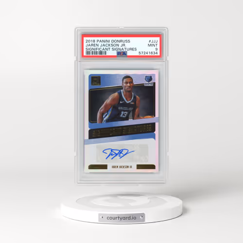 2018 Panini Donruss Significant Signatures #JJJ Jaren Jackson Jr. (PSA 9 MINT)