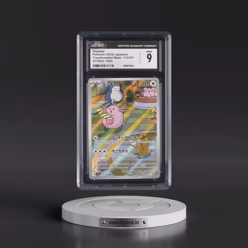 2024 Transformation Mask #113/101 Chansey - Art Rare Holo (CGC 9 MINT)