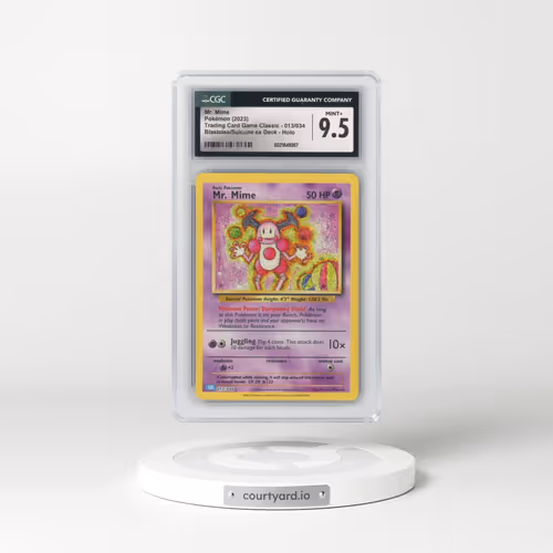 2023 Trading Card Game Classic - CLV, CLC, CLB #013/034 Mr. Mime - Blastoise & Suicune ex Deck - CLB Holo (CGC 9.5 MINT+)