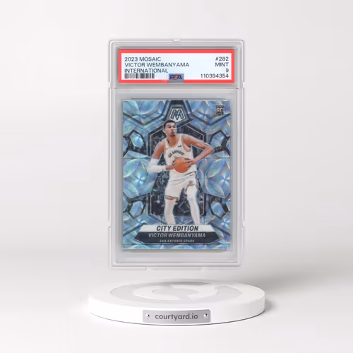 2023 Panini Mosaic #282 Victor Wembanyama - International (PSA 9 MINT)