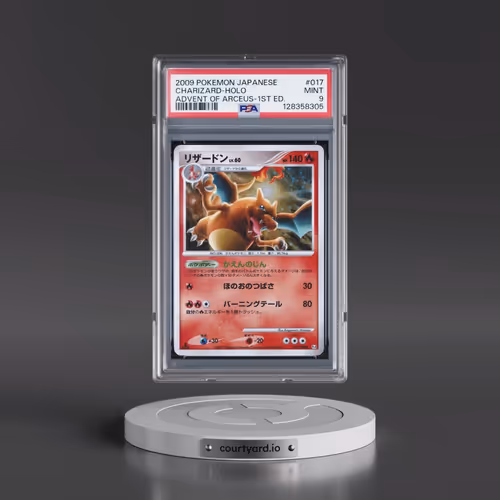 2009 Pokémon Advent of Arceus #017 Charizard - 1st Edition Holo (PSA 9 MINT)
