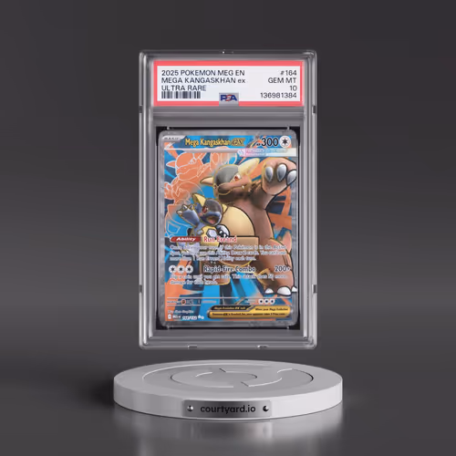 2025 Pokémon Meg EN-Mega Evolution #164 Mega Kangaskhan EX - Holo Ultra Rare (PSA 10 GEM MINT)