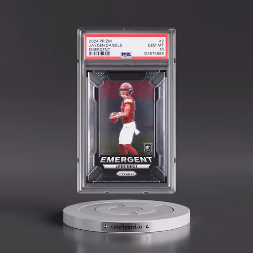 2024 Panini Prizm Emergent #2 Jayden Daniels (PSA 10 GEM MINT)
