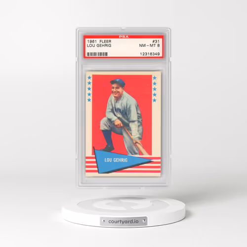 1961 Fleer #31 Lou Gehrig (PSA 8 NM-MT)