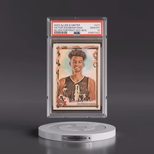 2023 Topps Allen & Ginter #271 Victor Wembanyama - Silver Portrait Hot Box (PSA 10 GEM MINT)