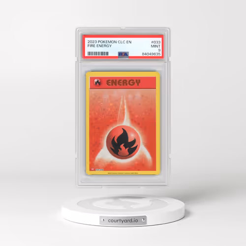 2023 Pokémon Clc-Trading Card Game Classic Charizard & HO-Oh EX Deck #033 Fire Energy (PSA 9 MINT)