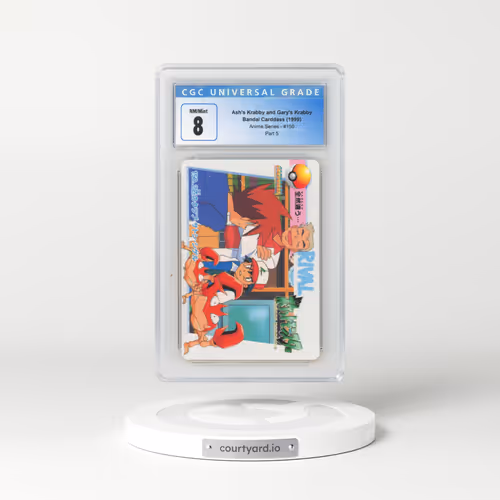 1998 Anime Series #150 Ash's Krabby and Gary's Krabby - Part 5 (CGC 8 NM-MT)