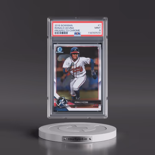 2018 Bowman Prospects Chrome #1 Ronald Acuna (PSA 9 MINT)