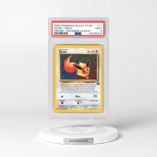 1999 Black Star Promos #11 Eevee - Holo Pokémon League (PSA 9 MINT)