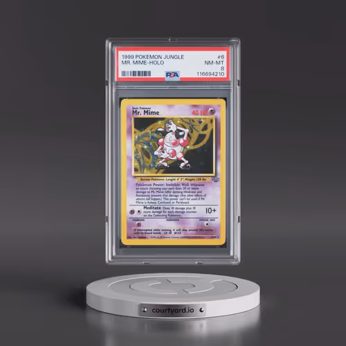 1999 Pokémon Jungle #6 Mr. Mime - Holo (PSA 8 NM-MT)