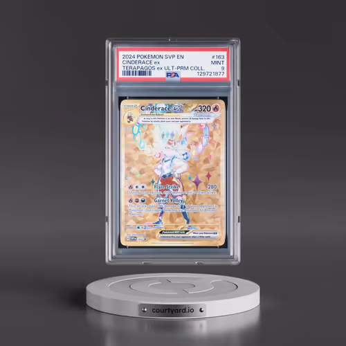 2024 Pokémon Svp EN-SV Black Star Promo #163 Cinderace EX - Holo Terapagos EX Ultra-Premium Collecti