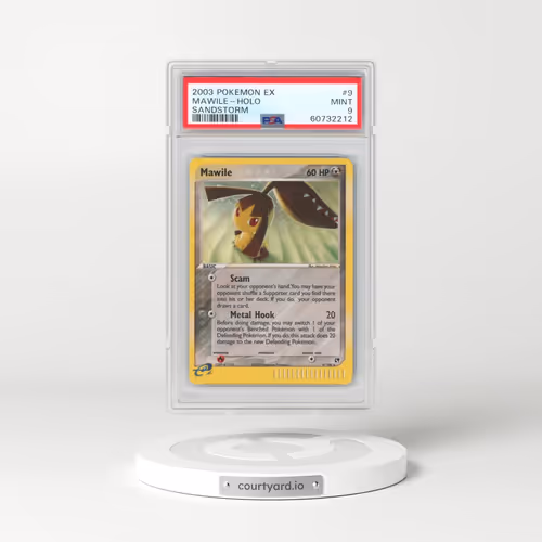 2003 Pokémon EX Sandstorm #9 Mawile - Holo (PSA 9 MINT)