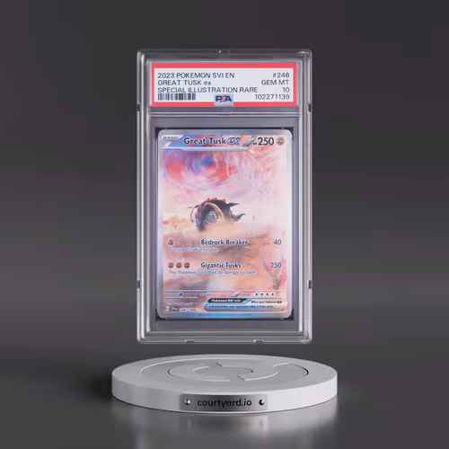 2023 Pokémon Svi EN-Scarlet & Violet #246 Great Tusk EX - Holo Special Illustration Rare (PSA 10 GEM