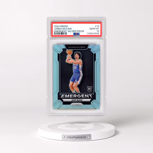 2024 Panini Prizm Emergent #19 Jared McCain - Silver Prizm (PSA 10 GEM MINT)