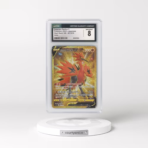 2021 Start Deck 100 #421/414 Galarian Zapdos V - Holo (CGC 8 NM-MT)