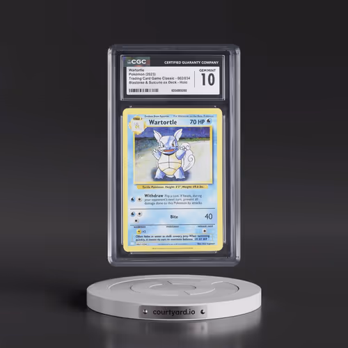 2023 Pokémon Clb-Trading Card Game Classic Blastoise & Suicune EX Deck #002 Wartortle (CGC 10 GEM MI