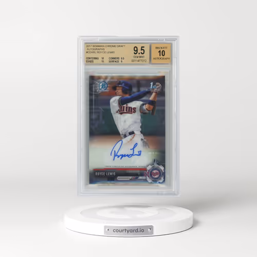 2017 Bowman Draft Chrome Draft Picks Autographs #CDARL Royce Lewis (BGS 9.5 GEM MINT)