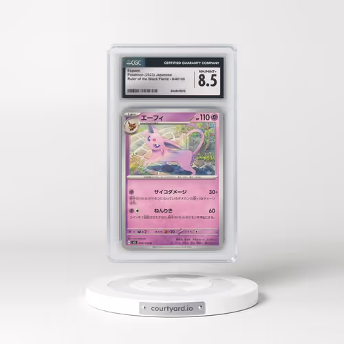 2023 Ruler of the Black Flame #046/108 Espeon (CGC 8.5 NM-MT+)