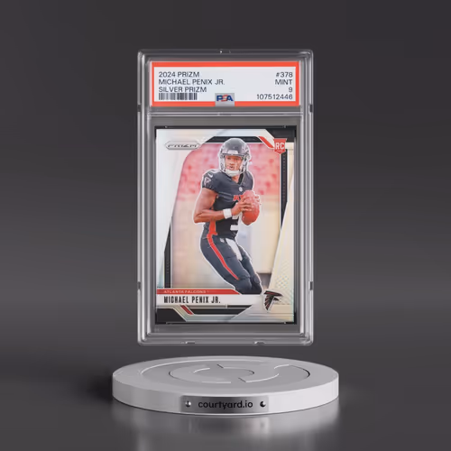 2024 Panini Prizm #378 Michael Penix Jr. - Silver Prizm (PSA 9 MINT)
