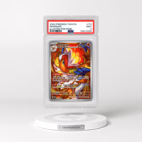 2024 Pokémon Twm EN-Twilight Masquerade #173 Infernape - Illustration Rare (PSA 9 MINT)