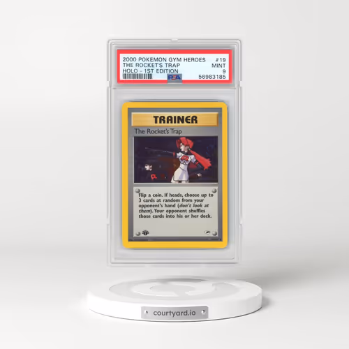 2000 Pokémon Gym Heroes #19 The Rocket's Trap - 1st Edition Holo (PSA 9 MINT)