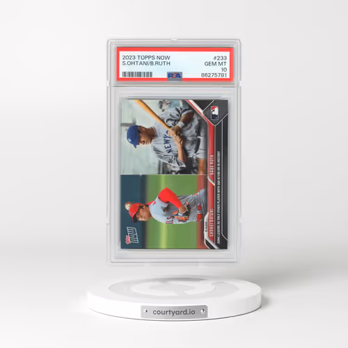 2023 Topps Now #233 Babe Ruth/Shohei Ohtani (PSA 10 GEM MINT)