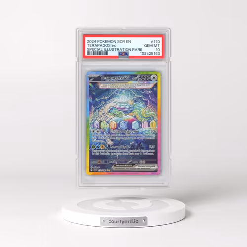 2024 Pokémon Scr EN-Stellar Crown #170 Terapagos EX - Holo Special Illustration Rare (PSA 10 GEM MIN