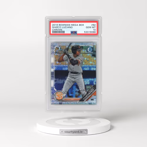 2019 Bowman Mega Box Chrome #82 Marco Luciano (PSA 10 GEM MINT)