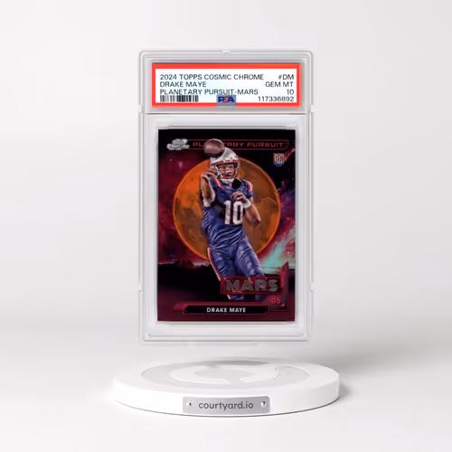 2024 Topps Cosmic Chrome Planetary Pursuit #DM Drake Maye - Mars (PSA 10 GEM MINT)