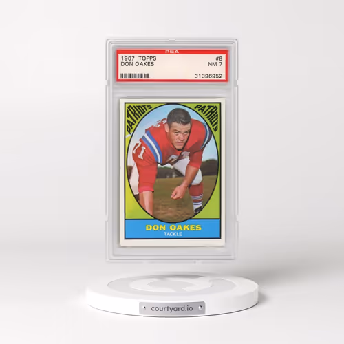 1967 Topps #8 Don Oakes (PSA 7 NM)