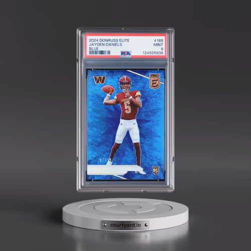 2024 Panini Donruss Elite #165 Jayden Daniels - Blue (PSA 9 MINT)