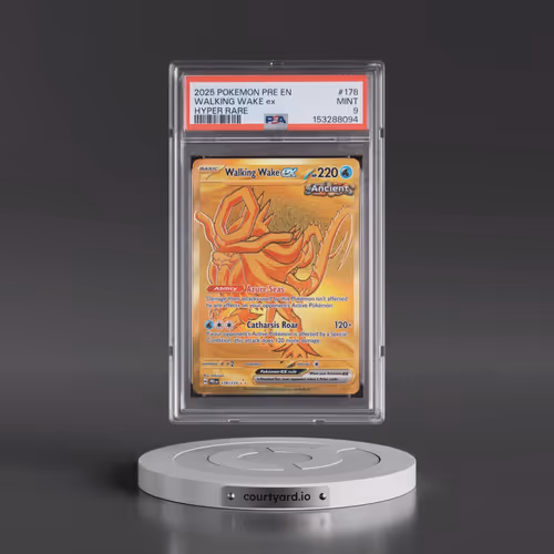 2025 Pokémon Pre EN-Prismatic Evolutions #178 Walking Wake EX - Holo Hyper Rare (PSA 9 MINT)