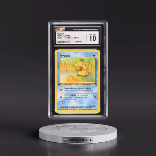 1999 Fossil #53/62 Psyduck - 1st Edition 1st Edition (CGC 10 GEM MINT)