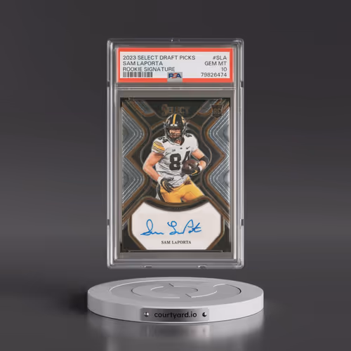 2023 Panini Select Draft Picks Rookie Signatures #SLA Sam LaPorta (PSA 10 GEM MINT)