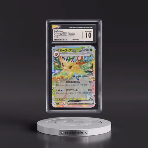 2024 High Class Pack: Terastal Fest ex - sv8a #003/187 Leafeon ex - Holo (CGC 10 GEM MINT)
