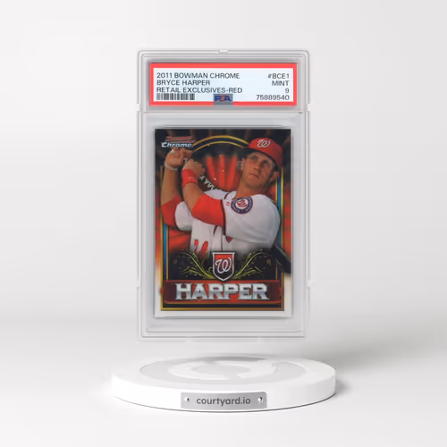 2011 Bowman Chrome Bryce Harper Retail Exclusives #BCE1 Bryce Harper - Red (PSA 9 MINT)