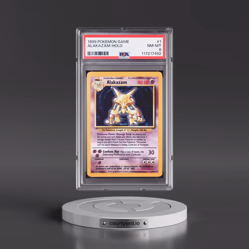 1999 Pokémon Game #1 Alakazam - Holo (PSA 8 NM-MT)