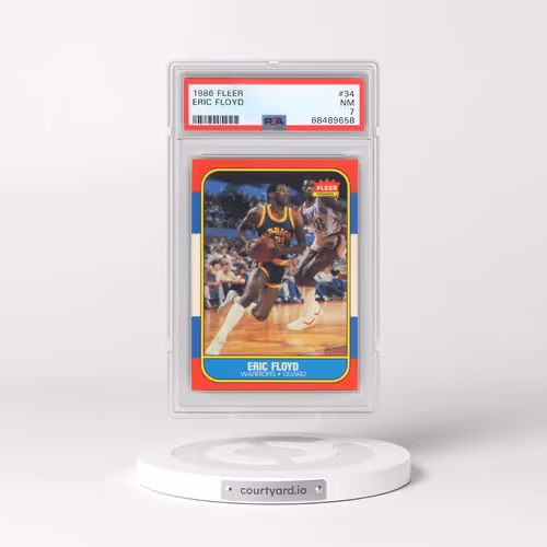 1986 Fleer #34 Eric Floyd (PSA 7 NM)