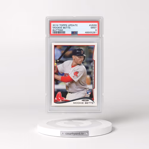 2014 Topps Update #US26 Mookie Betts - Batting (PSA 9 MINT)