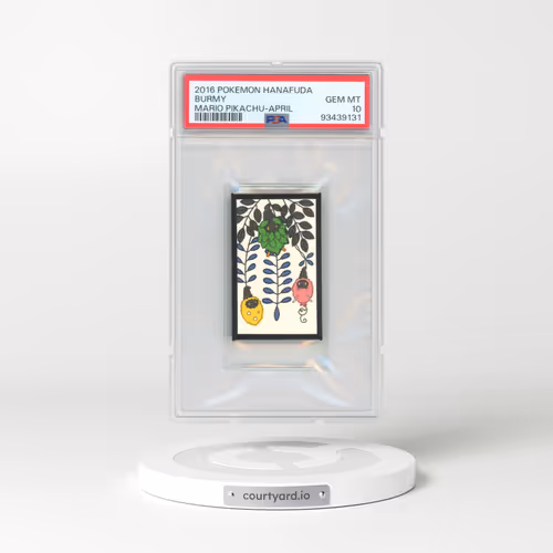 2016 Pokémon Hanafuda Mario Pikachu Burmy - April (PSA 10 GEM MINT)