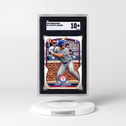 2023 Bowman Draft #BD-106 Wyatt Langford (SGC 10 GEM MINT)