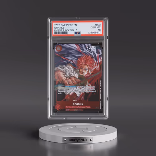 2025 One Piece Event Pack Vol.6 #083 Shanks (PSA 10 GEM MINT)