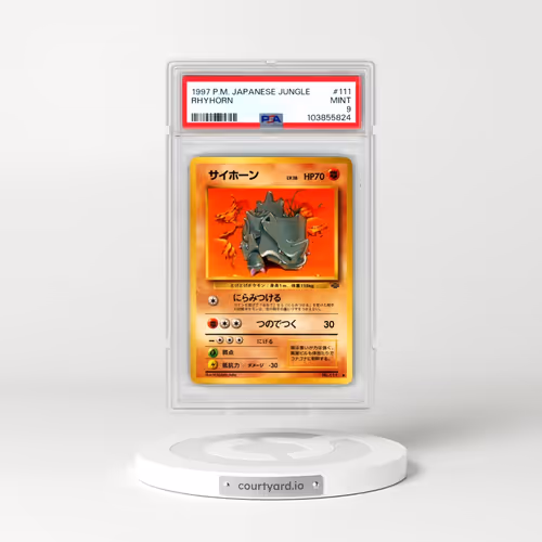 1997 Pokémon Jungle #111 Rhyhorn (PSA 9 MINT)