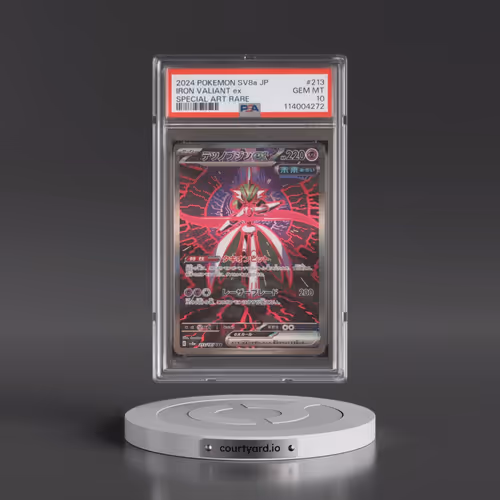 2024 Pokémon Sv8a-Terastal Fest EX #213 Iron Valiant EX - Holo Special Art Rare (PSA 10 GEM MINT)