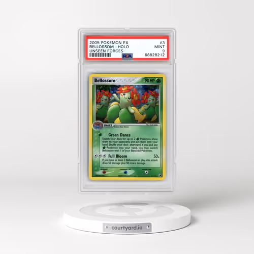 2005 Pokémon EX Unseen Forces #3 Bellossom - Holo (PSA 9 MINT)