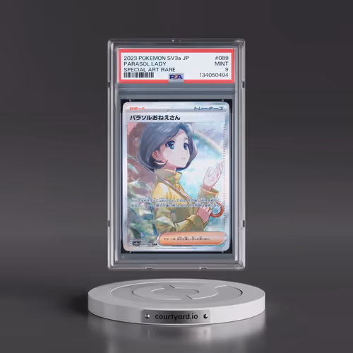 2023 Pokémon Sv3a-Raging Surf #089 Parasol Lady - Special Art Rare (PSA 9 MINT)