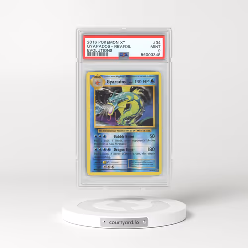 2016 Pokémon XY Evolutions #34 Gyarados - Reverse Foil (PSA 9 MINT)