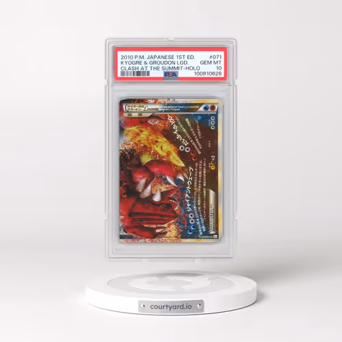 2010 Pokémon Clash at the Summit #071 Kyogre & Groudon Legend - 1st Edition Holo (PSA 10 GEM MINT)